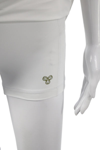 Aritzia Womens Athletic Nylon Shorts White Size 2XS