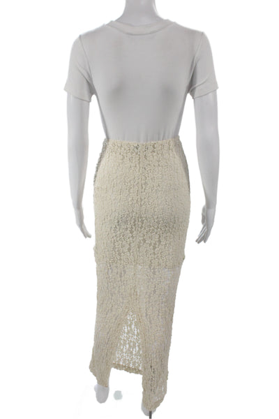 J Crew Women Ivory Boho Maxi Skirt Midi Modal Pull On Size 2XS