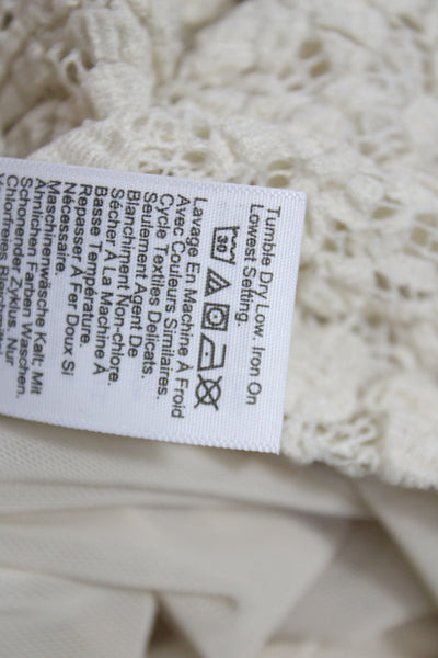 J Crew Women Ivory Boho Maxi Skirt Midi Modal Pull On Size 2XS