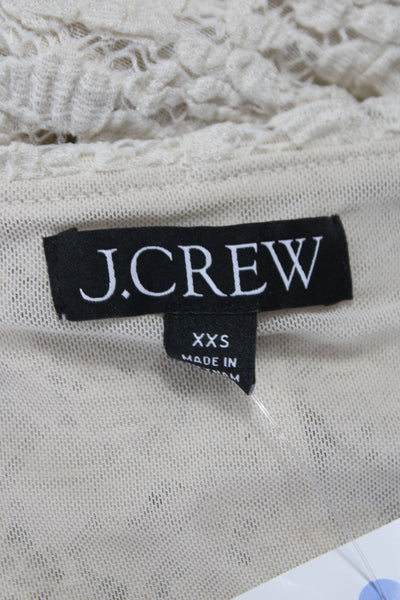 J Crew Women Ivory Boho Maxi Skirt Midi Modal Pull On Size 2XS