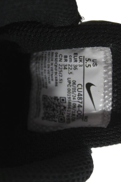 Nike Womens Lace Up Low Top Activewear Sneakers Black Size 5.5