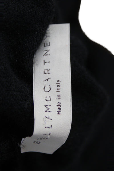 Stella McCartney Women Sweater Dress Black Virgin Wool Long Sleeve Size 40