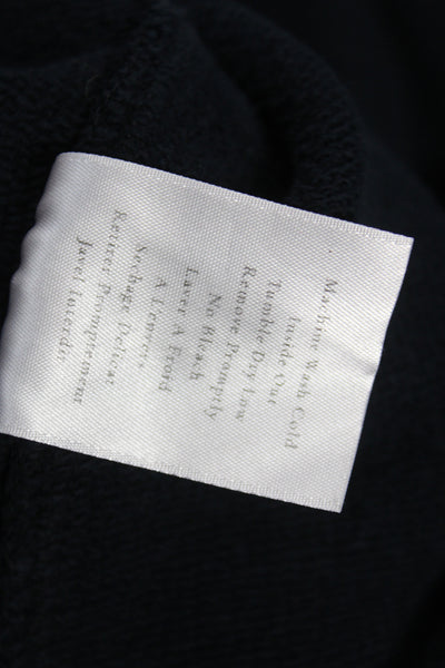 Frank & Eileen Women Pullover Black Cotton Crewneck Long Sleeve Size S