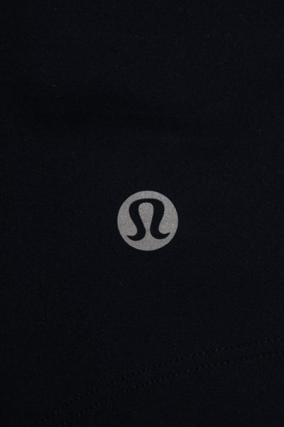Lululemon Womens Black Ankle Leggings Nylon Athleisure Size 8