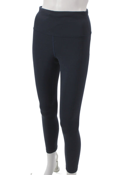 Lululemon Women Ankle Black Nylon Leggings Athleisure Size 8
