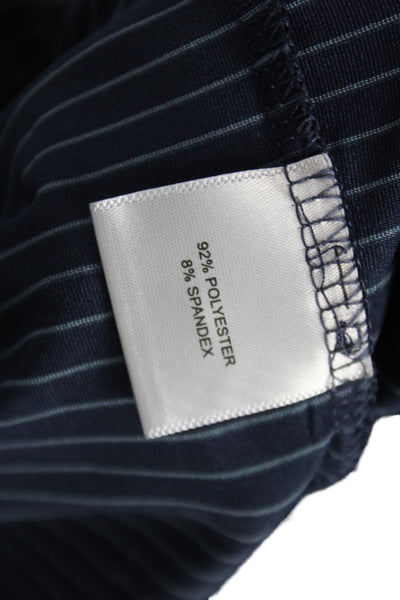 Peter Millar Mens Polo Short Sleeve Striped Blue Collared Size XL