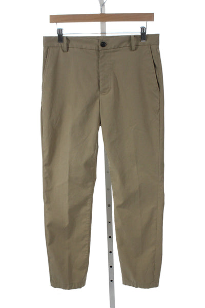 7 For All Mankind Mens Chino Pants Beige Polyester Button Size 30