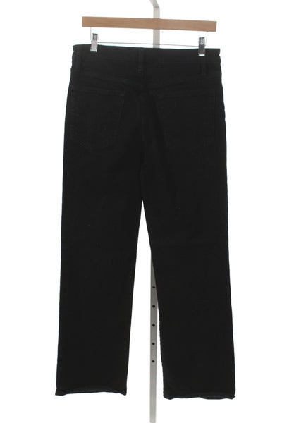 Frame Womens Straight High Rise Black Cotton Jeans Size 30