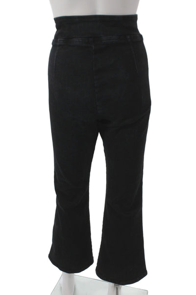Frame Womens Cropped Black Jeans Cotton Size 2