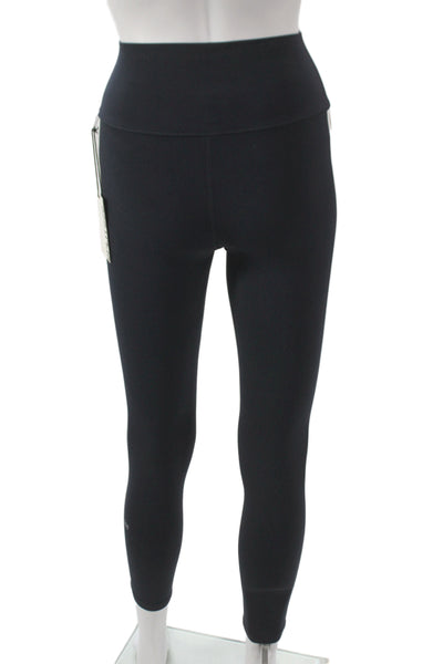 Splits 59 Womens Striped Black Ankle Leggings Athleisure Size M