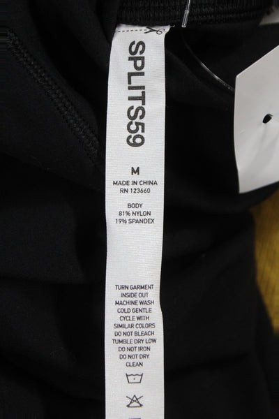 Splits59 Women Ankle Black Leggings Size M