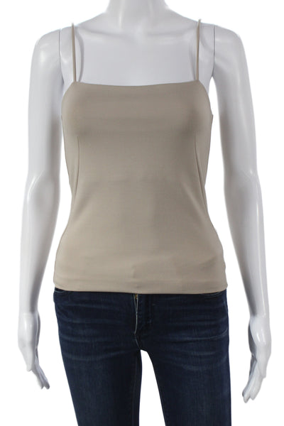 Rag & Bone Womens Camisole Square Neck Sleeveless Beige Viscose Pullover Size S