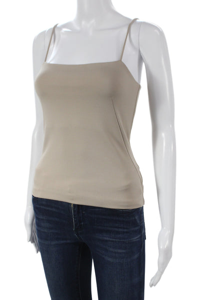 Rag & Bone Womens Camisole Square Neck Sleeveless Beige Viscose Pullover Size S