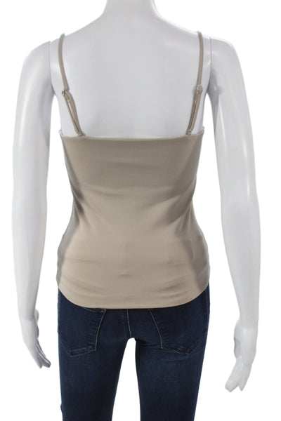 Rag & Bone Womens Camisole Square Neck Sleeveless Beige Viscose Pullover Size S