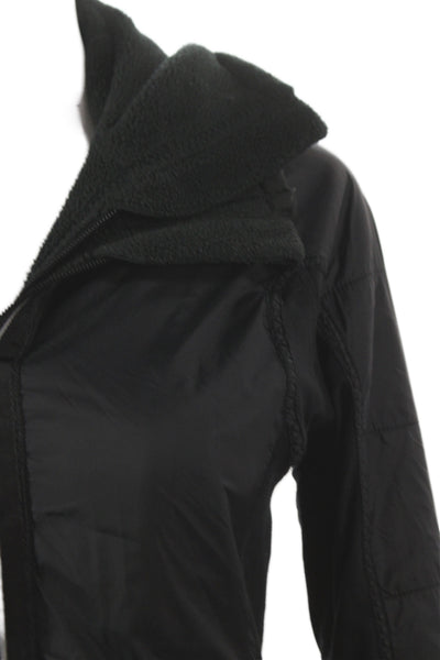 Lululemon Womens Black Nylon Basic Jacket Zip Size 6