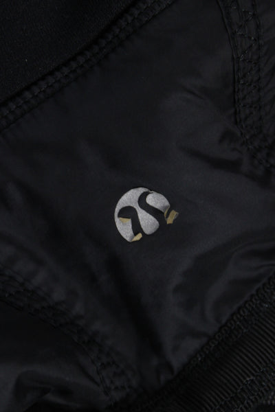 Lululemon Womens Black Nylon Basic Jacket Zip Size 6