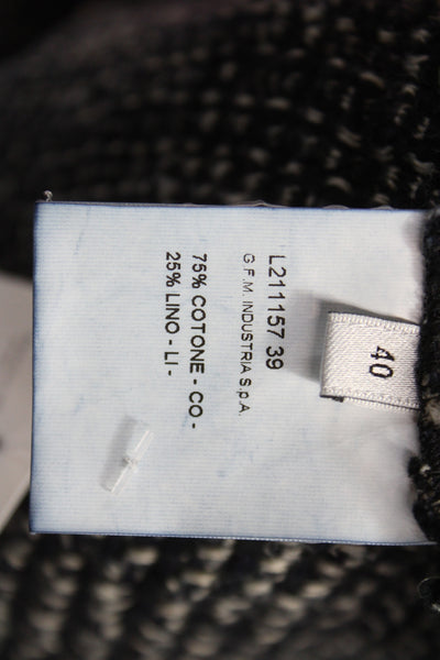 Ter Et Bantine Womens Black Shift Dress Above Knee Round Neck Size 40