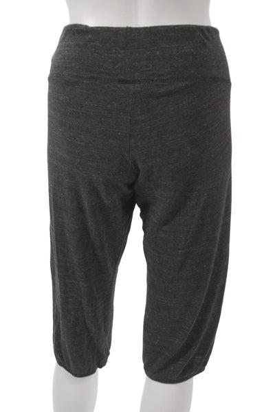 Haute Hippie Womens Gray Drawstring Capri Pants Size M