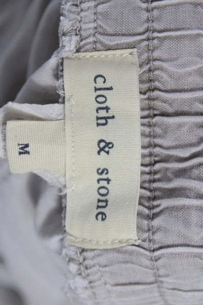 Cloth and Stone Women Jogger Pants Beige Tencel Lyocell Drawstring Size M