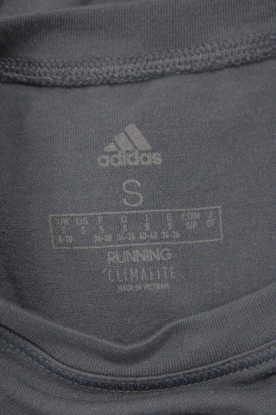 Adidas Womens Basic Athleisure Sleeveless Crew Neck Blue Tank Size S