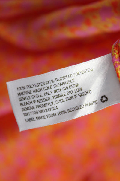 Alexis Women Maxi Floral Multicolor Long Sleeve Button Dress Size 2X