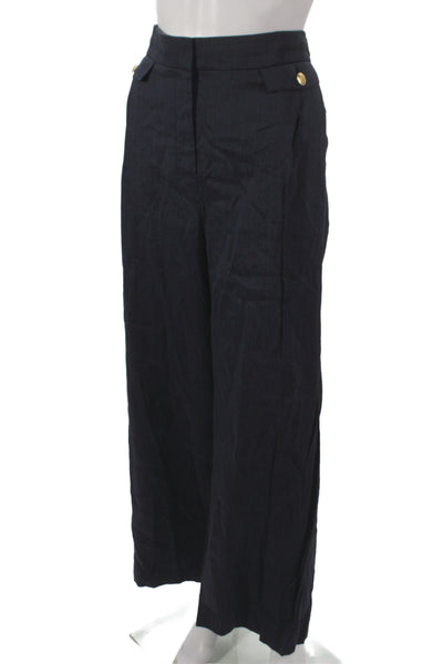J Crew Collection Womens Black Linen Dress Pants Size 18