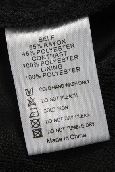 Le Salty Label Womens Maxi Dress Black Halter Sleeveless Boho Size M