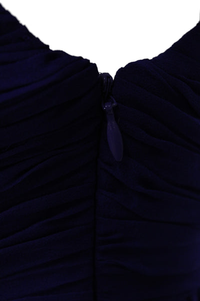 Robert Rodriguez Black Label Women One Shoulder Silk Mini Dress Purple Size 2