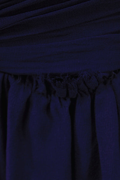 Robert Rodriguez Black Label Women One Shoulder Silk Mini Dress Purple Size 2