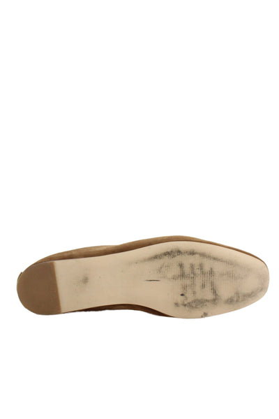 Steve Madden Womens Suede Slip On Flats Brown Size 9M