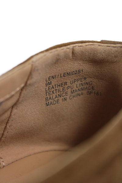 Steve Madden Womens Suede Slip On Flats Brown Size 9M