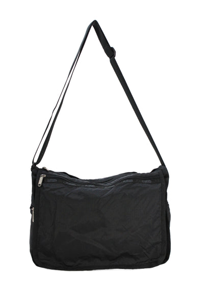 LeSportsac Unisex Adults  Multi-Compartment Adjustable Messenger Bag Black