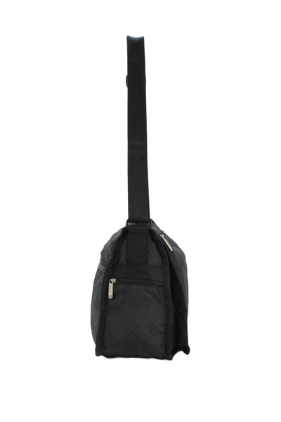 LeSportsac Unisex Adults  Multi-Compartment Adjustable Messenger Bag Black