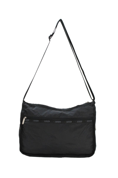 LeSportsac Unisex Adults  Multi-Compartment Adjustable Messenger Bag Black