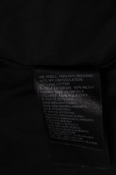 The North Face Womens Quilted Nylon Vest Black Zip Size L