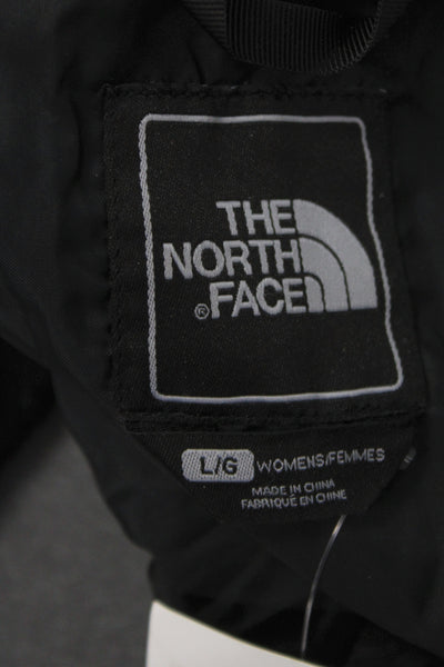 The North Face Womens Quilted Nylon Vest Black Zip Size L