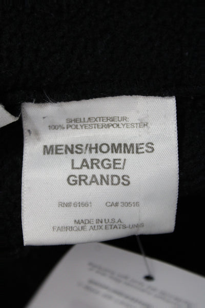 The North Face Mens Black Polyester Zip Sweatshirt Jacket Size L
