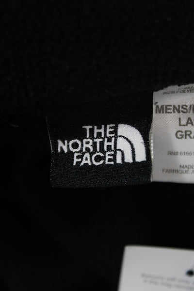 The North Face Mens Black Polyester Zip Sweatshirt Jacket Size L