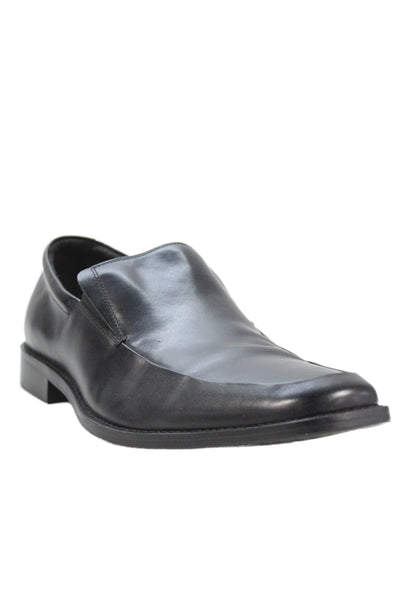 Banana Republic Mens Leather Formal Slip On Shoes Black Size 10.5