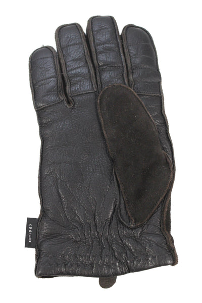 Polo Ralph Lauren Womens Leather Winter Gloves Brown Size L