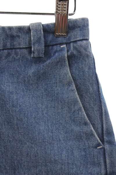 Sandy Liang Women Cut-Off Shorts Blue 100% Cotton Size 36