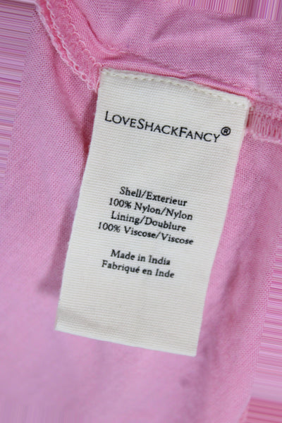 Love Shack Fancy Women Multicolor Striped Mini Skirt Size S