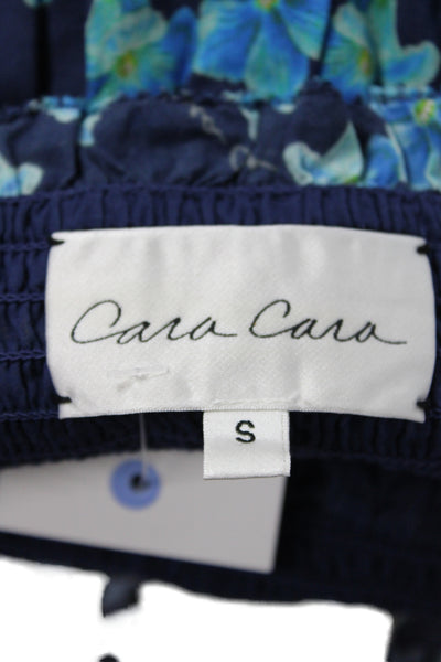 Cara Cara Womens Floral Multicolor Cotton Mini Skirt Spring Size S