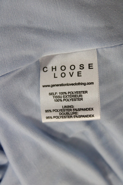 Generation Love Women Basic Blue T-Shirt Short Sleeve Crew Neck Size S