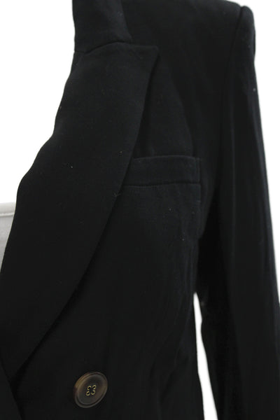 Veronica Beard Women Basic Jacket Black Button Long Sleeve Size 0