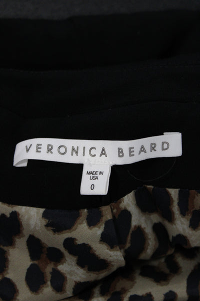 Veronica Beard Women Basic Jacket Black Button Long Sleeve Size 0