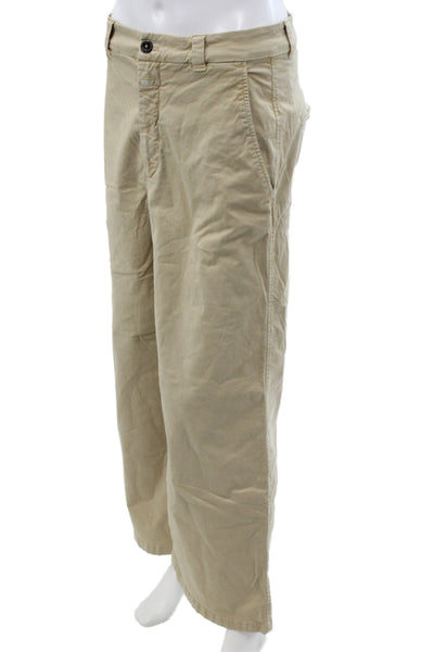 Closed Womens Chino Pants Beige Organic Cotton Inseam 25 Size 29