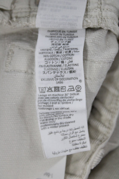 Bonpoint Boys Cotton Corduroy Straight Leg Pants Beige Size 4