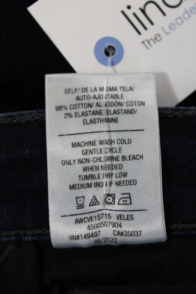 Joes Womens Skinny Jeans Blue Cotton High Rise Button Inseam 32 Size 27