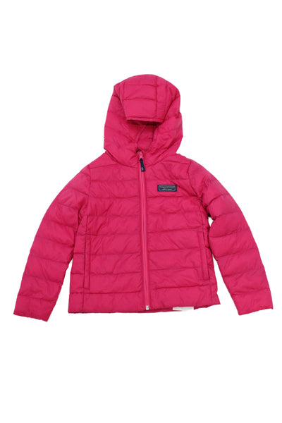 Vineyard Vines Girls Nylon Puffer Coat Pink Dark Purple Size 6